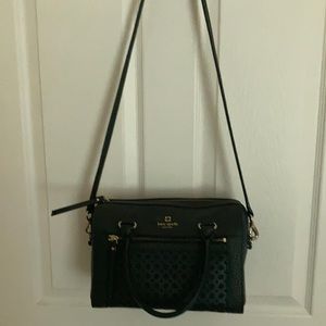Kate Spade black leather handbag